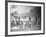 Prison Compound No. 1, Angola, Louisiana, Leadbelly in Foregound-Alan Lomax-Framed Photo