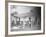 Prison Compound No. 1, Angola, Louisiana, Leadbelly in Foregound-Alan Lomax-Framed Photo