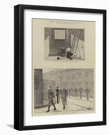 Prison Life in England, Part III-Alfred Chantrey Corbould-Framed Giclee Print