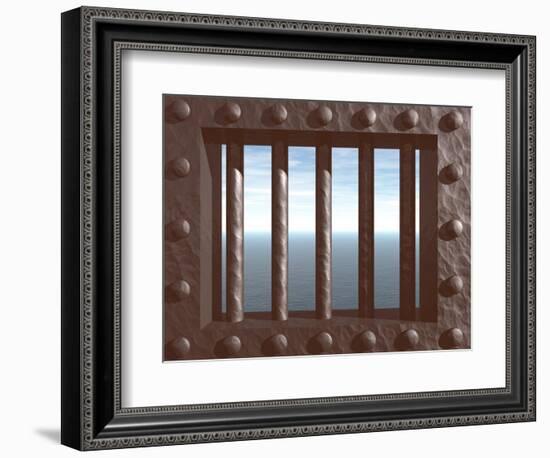 Prison-drizzd-Framed Art Print