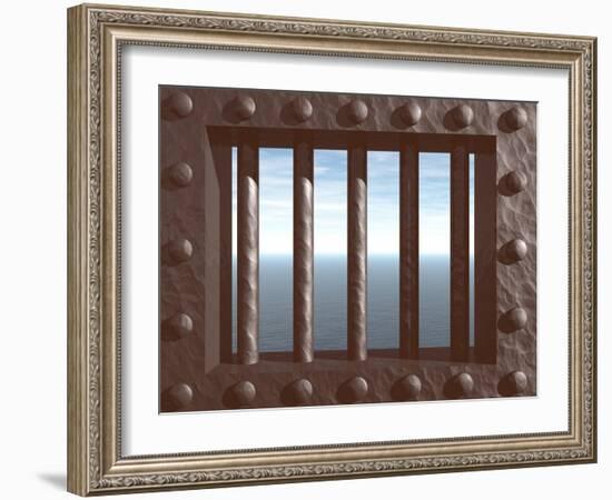 Prison-drizzd-Framed Art Print