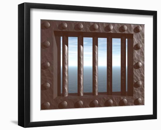 Prison-drizzd-Framed Art Print