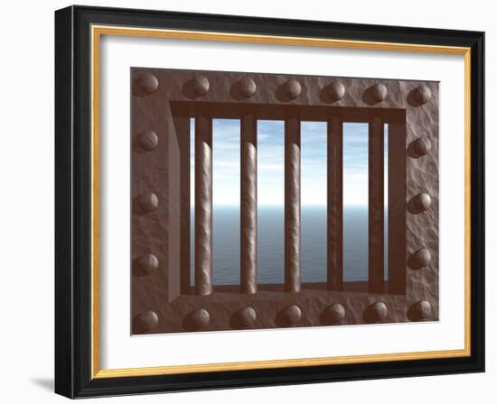 Prison-drizzd-Framed Art Print