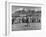 Prisoner Polygamists Lining Up after Chow Beneath the Jagged Arizona Cliffs-Loomis Dean-Framed Photographic Print