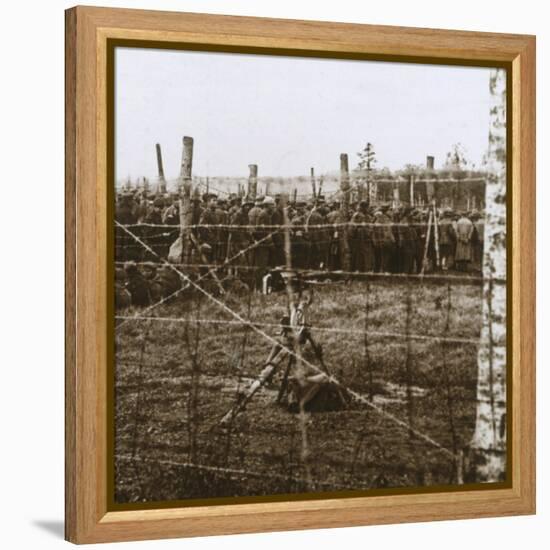 Prisoners at Le Mort Homme, (Dead Man's Hill), northern France, c1914-c1918-Unknown-Framed Stretched Canvas