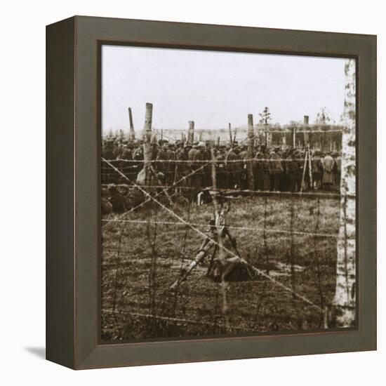 Prisoners at Le Mort Homme, (Dead Man's Hill), northern France, c1914-c1918-Unknown-Framed Stretched Canvas