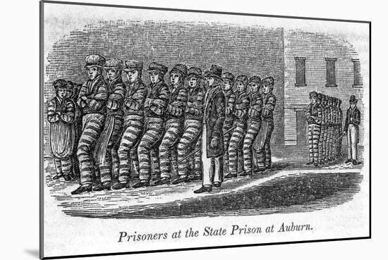 Prisoners at the States Prison at Auburn (New York, C. 1840)-null-Mounted Giclee Print