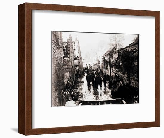Prisoners of war, Bucy-le-Long, northern France, c1914-c1918-Unknown-Framed Photographic Print