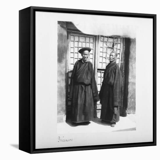 Prisoners, Tibet, 1903-04-John Claude White-Framed Premier Image Canvas