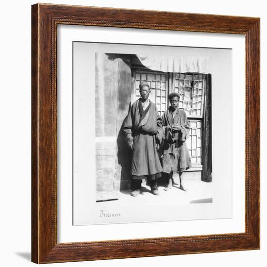 Prisoners, Tibet, 1903-04-John Claude White-Framed Giclee Print