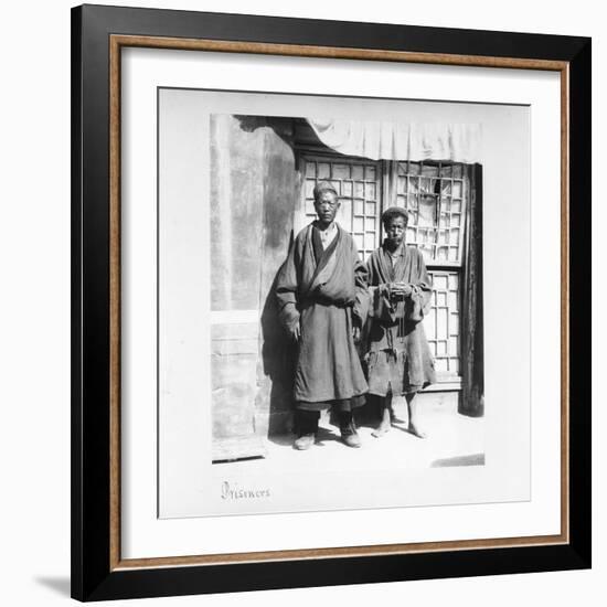 Prisoners, Tibet, 1903-04-John Claude White-Framed Giclee Print