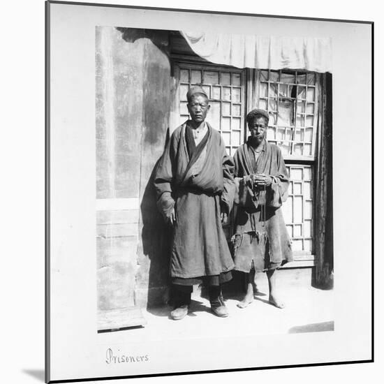 Prisoners, Tibet, 1903-04-John Claude White-Mounted Giclee Print