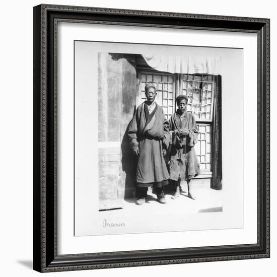 Prisoners, Tibet, 1903-04-John Claude White-Framed Giclee Print