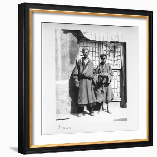 Prisoners, Tibet, 1903-04-John Claude White-Framed Giclee Print