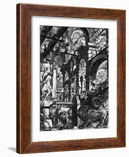 Prisons of Invention-Giovanni Battista Piranesi-Framed Giclee Print