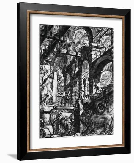 Prisons of Invention-Giovanni Battista Piranesi-Framed Giclee Print