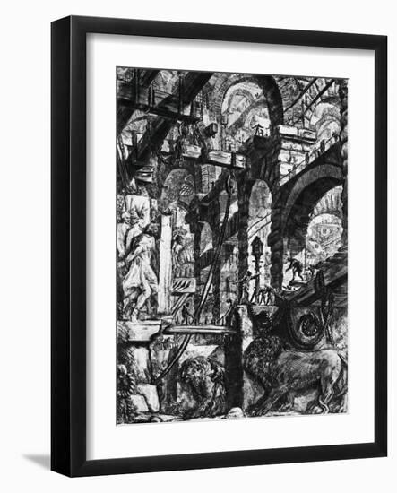 Prisons of Invention-Giovanni Battista Piranesi-Framed Giclee Print