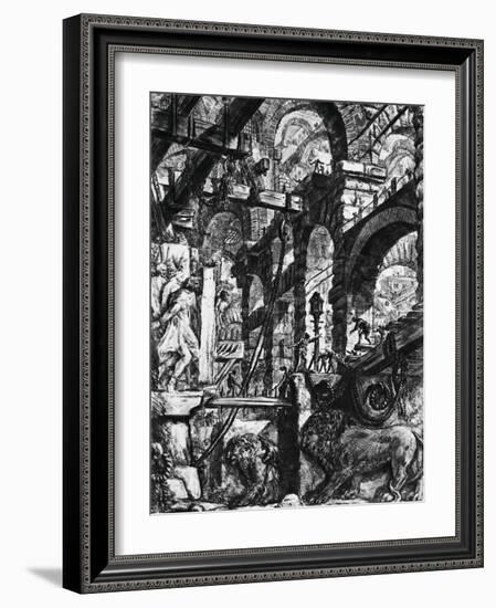 Prisons of Invention-Giovanni Battista Piranesi-Framed Giclee Print