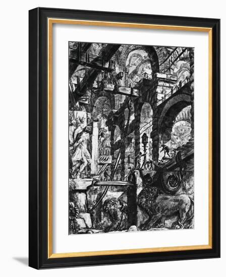 Prisons of Invention-Giovanni Battista Piranesi-Framed Giclee Print