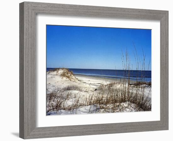 Pristine Dunes on Jekyll Island, Georgia-Giovanna Dell'orto-Framed Photographic Print