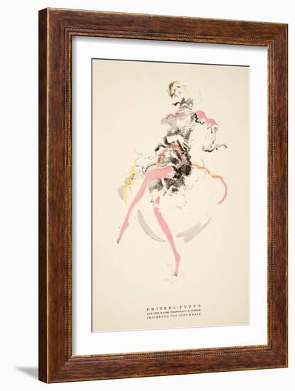 Pritzel - Puppe from the House of Friedman & Weber, from Styl, Pub.1922 (Pochoir Print)-German School-Framed Giclee Print