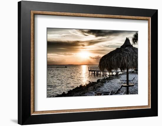 Private Beach at Sunset-Philippe Hugonnard-Framed Photographic Print