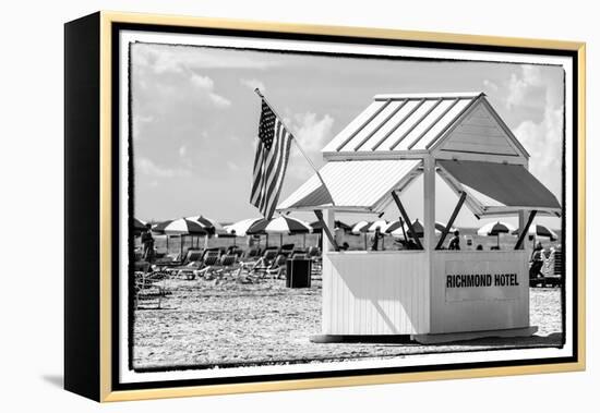 Private Beach Miami Beach - Richmond Hotel South Beach - Florida-Philippe Hugonnard-Framed Premier Image Canvas