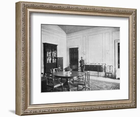 Private Dining-Room at the White House, Washington Dc, USA, 1908--Framed Giclee Print