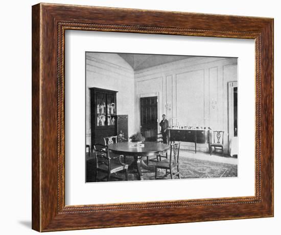 Private Dining-Room at the White House, Washington Dc, USA, 1908--Framed Giclee Print