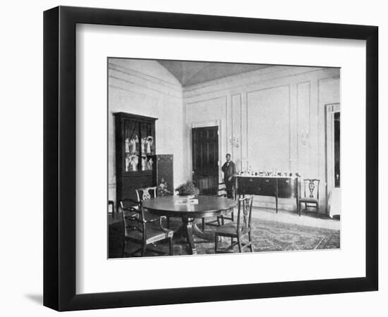 Private Dining-Room at the White House, Washington Dc, USA, 1908--Framed Giclee Print