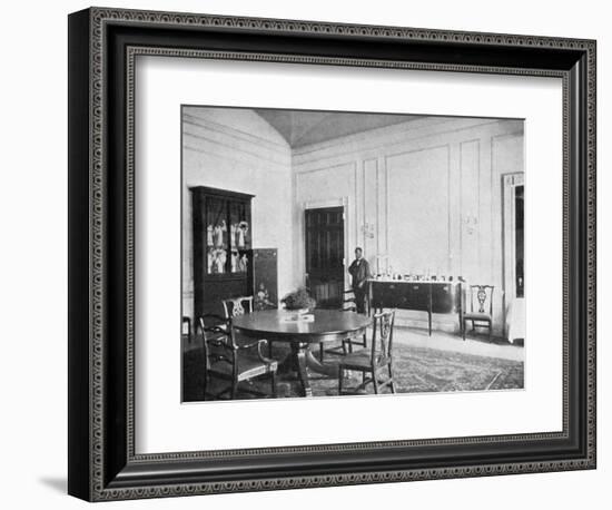 Private Dining-Room at the White House, Washington Dc, USA, 1908-null-Framed Giclee Print