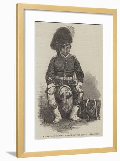Private Humphrey Wilson, of the 78th Highlanders-null-Framed Giclee Print