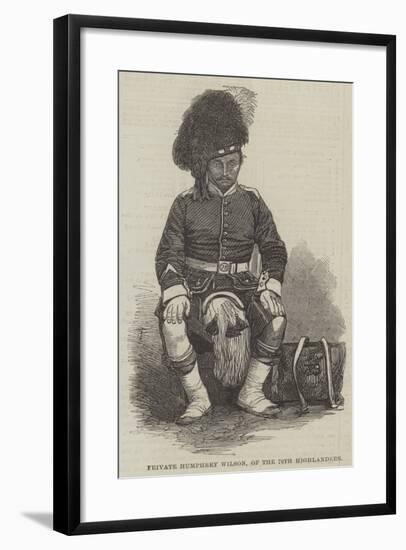 Private Humphrey Wilson, of the 78th Highlanders-null-Framed Giclee Print