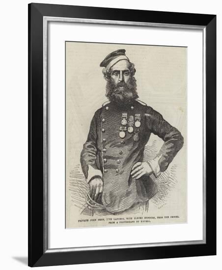 Private John Penn, 17th Lancers, with Eleven Honours, from the Crimea-null-Framed Giclee Print