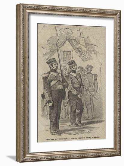 Private of the Royal Bucks (King's Own) Militia-Frederick John Skill-Framed Giclee Print