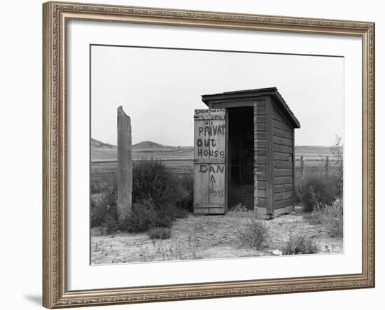 Private Outhouse-Arthur Rothstein-Framed Photographic Print