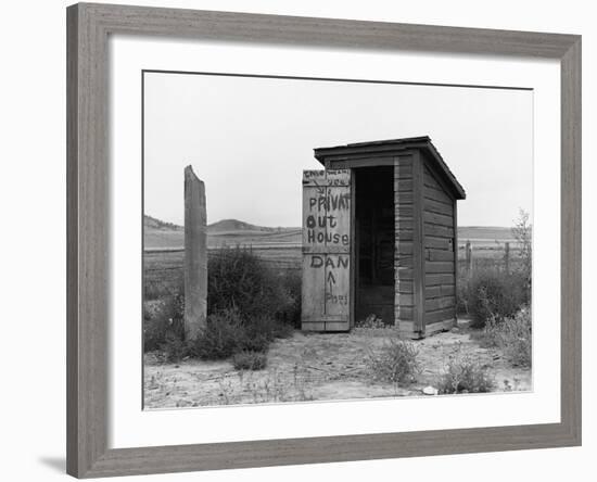 Private Outhouse-Arthur Rothstein-Framed Photographic Print