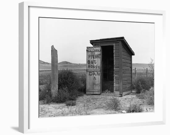 Private Outhouse-Arthur Rothstein-Framed Photographic Print