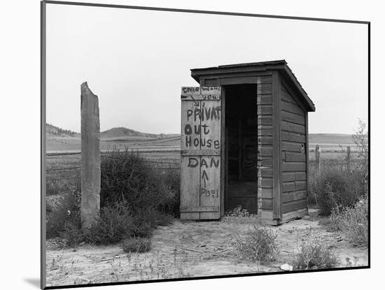 Private Outhouse-Arthur Rothstein-Mounted Photographic Print