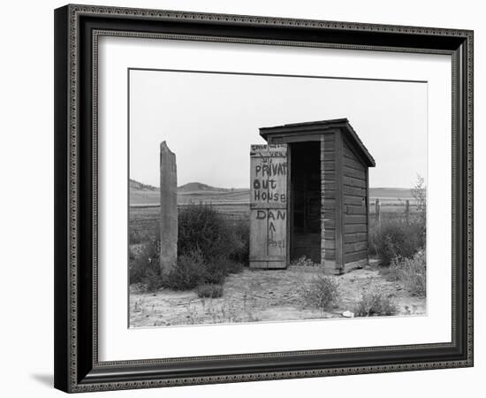 Private Outhouse-Arthur Rothstein-Framed Photographic Print