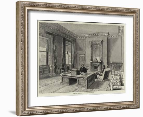 Private Study of the Lord Lieutenant-null-Framed Giclee Print