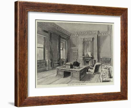 Private Study of the Lord Lieutenant-null-Framed Giclee Print