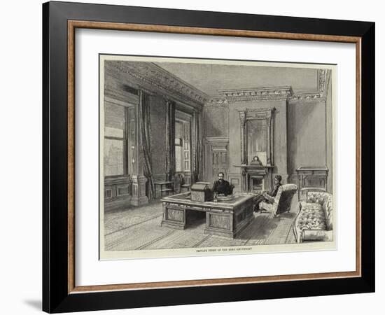 Private Study of the Lord Lieutenant-null-Framed Giclee Print