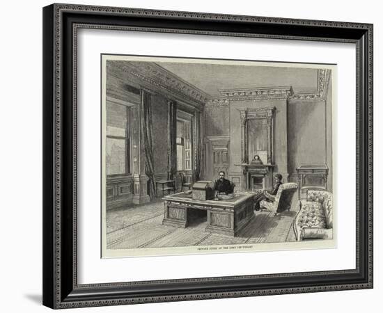 Private Study of the Lord Lieutenant-null-Framed Giclee Print