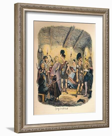 Private Theatres, C1900-George Cruikshank-Framed Giclee Print