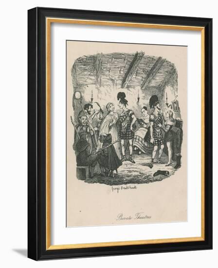 Private Theatres-George Cruikshank-Framed Giclee Print