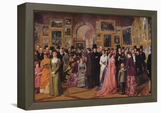 'Private View at the Royal Academy, 1881', 1883 (1935)-William Powell Frith-Framed Premier Image Canvas