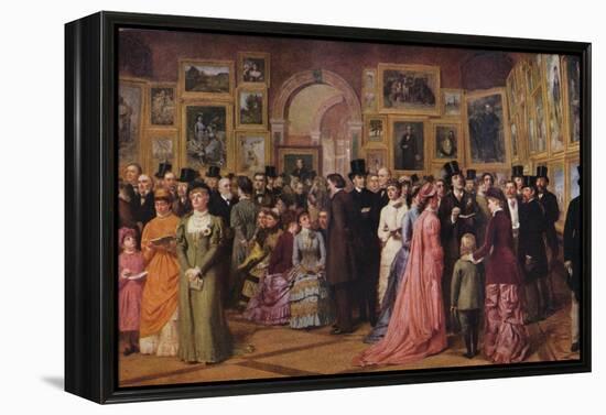 'Private View at the Royal Academy, 1881', 1883 (1935)-William Powell Frith-Framed Premier Image Canvas