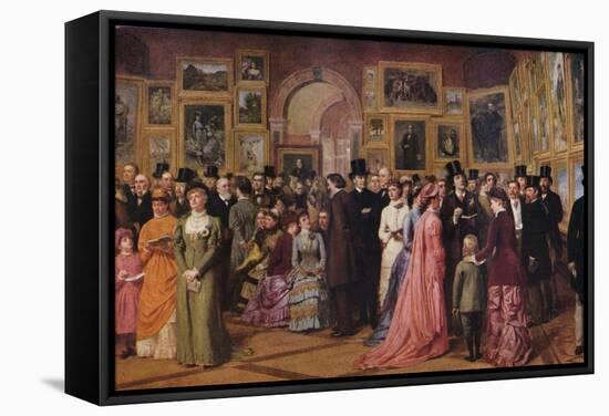 'Private View at the Royal Academy, 1881', 1883 (1935)-William Powell Frith-Framed Premier Image Canvas