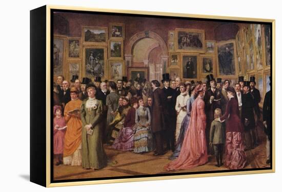 'Private View at the Royal Academy, 1881', 1883 (1935)-William Powell Frith-Framed Premier Image Canvas